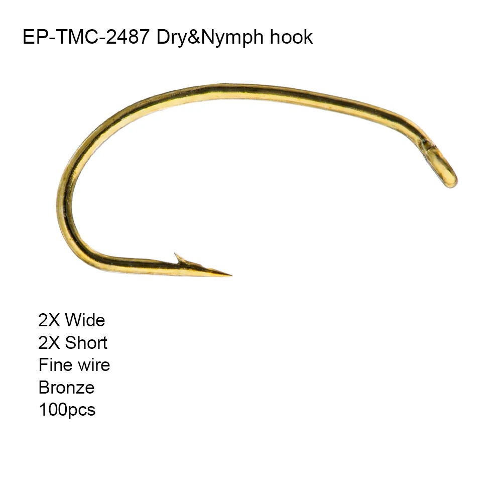 Fishing Hook Barbless - Рыболовные крючки Eupheng EP-TMC2487, 100 шт.,