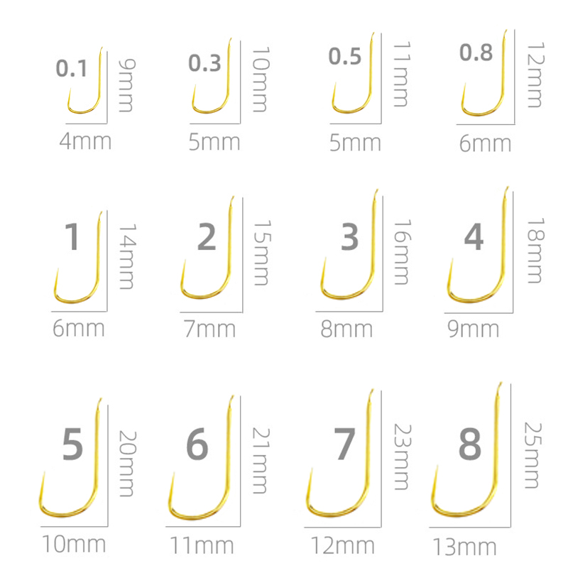 Fishing Hook Barbless - 100 шт., крючки Shinkanto Barbless разных
