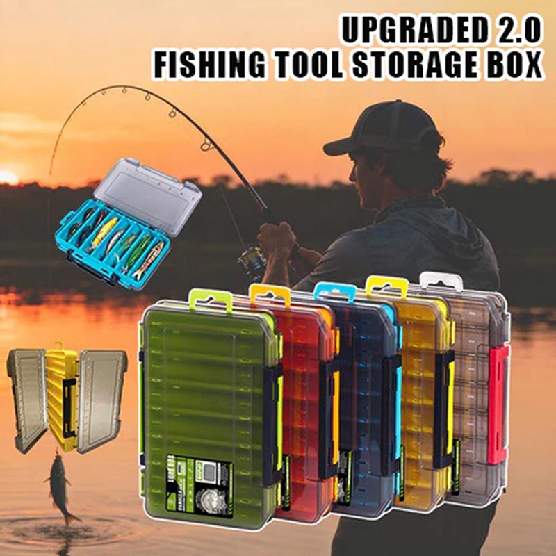 Fishing Hook Box - Двусторонняя компактная коробка для рыболовных снастей