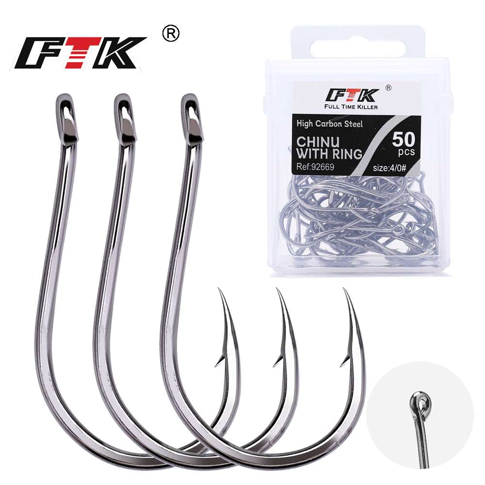 Fishing Hook Assortment - 50-100 шт./коробка, рыболовные крючки из высокоуглеродистой