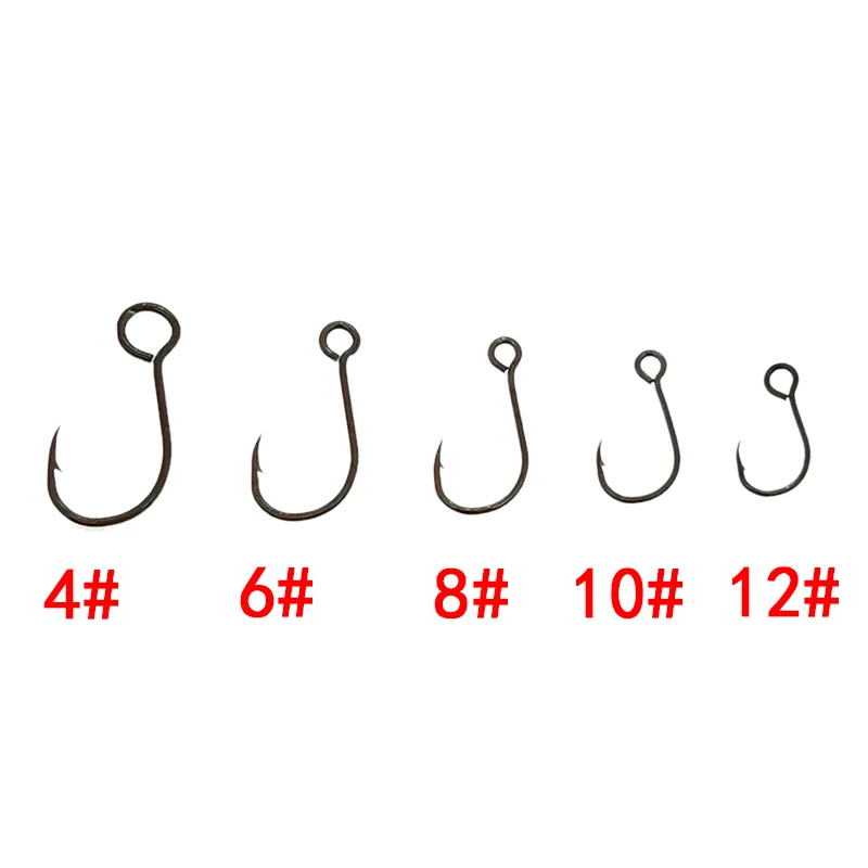 12 шт./лот, размер 4 # -12 #   – обзор и цена Fishing Hook Assortment