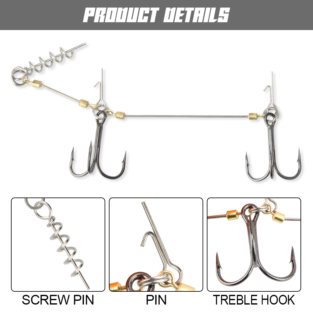 Спинполер Щука Stinger Rig Hoo – обзор и цена Fishing Hook Size