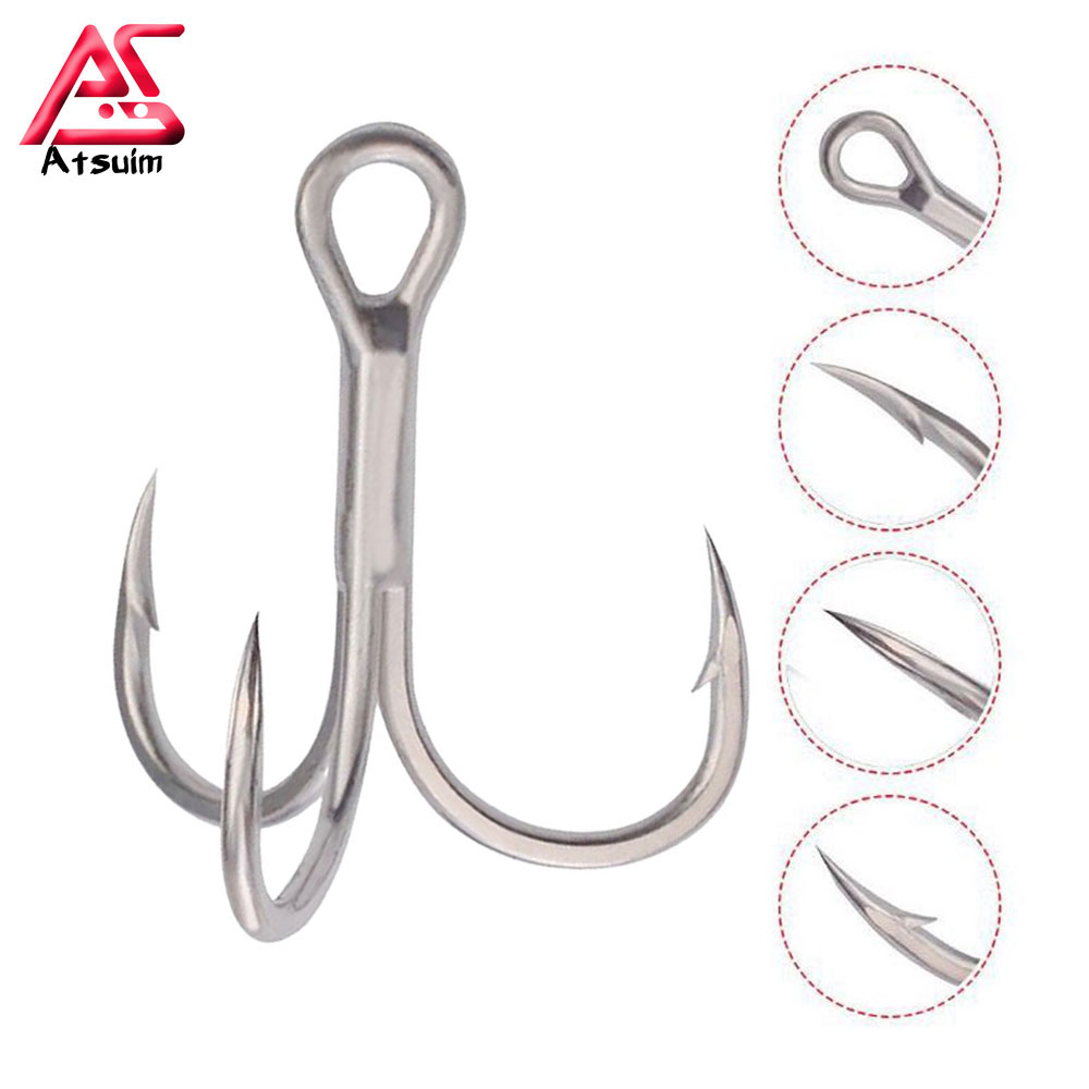 AS 100 шт. тройные крючки 4X п – обзор и цена Fishing Hook Assortment