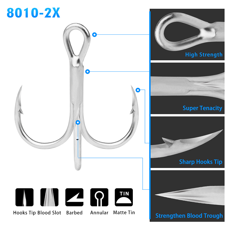 Тройные рыболовные крючки PROB – обзор и цена Fishing Hook Offset