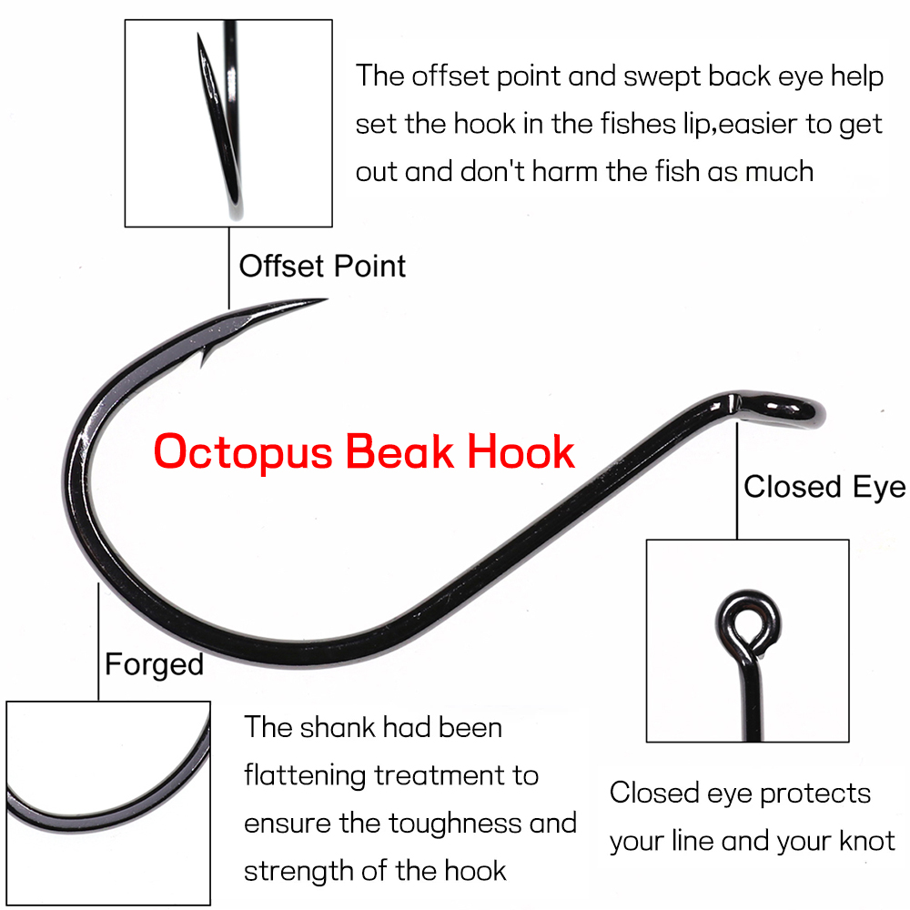 Bimoo 20 шт. смещенный крючок  – обзор и цена Fishing Hook Barbless
