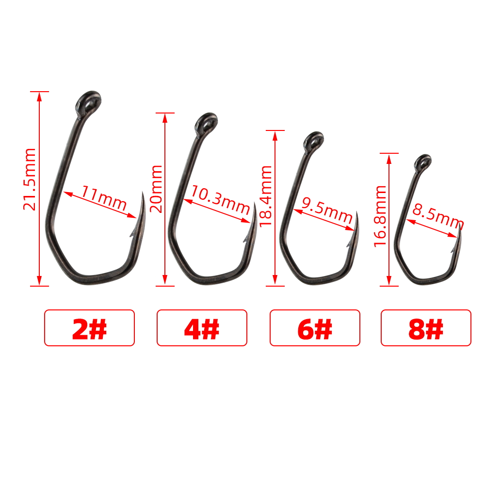 50 шт. крючки для ловли карпа  – обзор и цена Fishing Hook Assortment