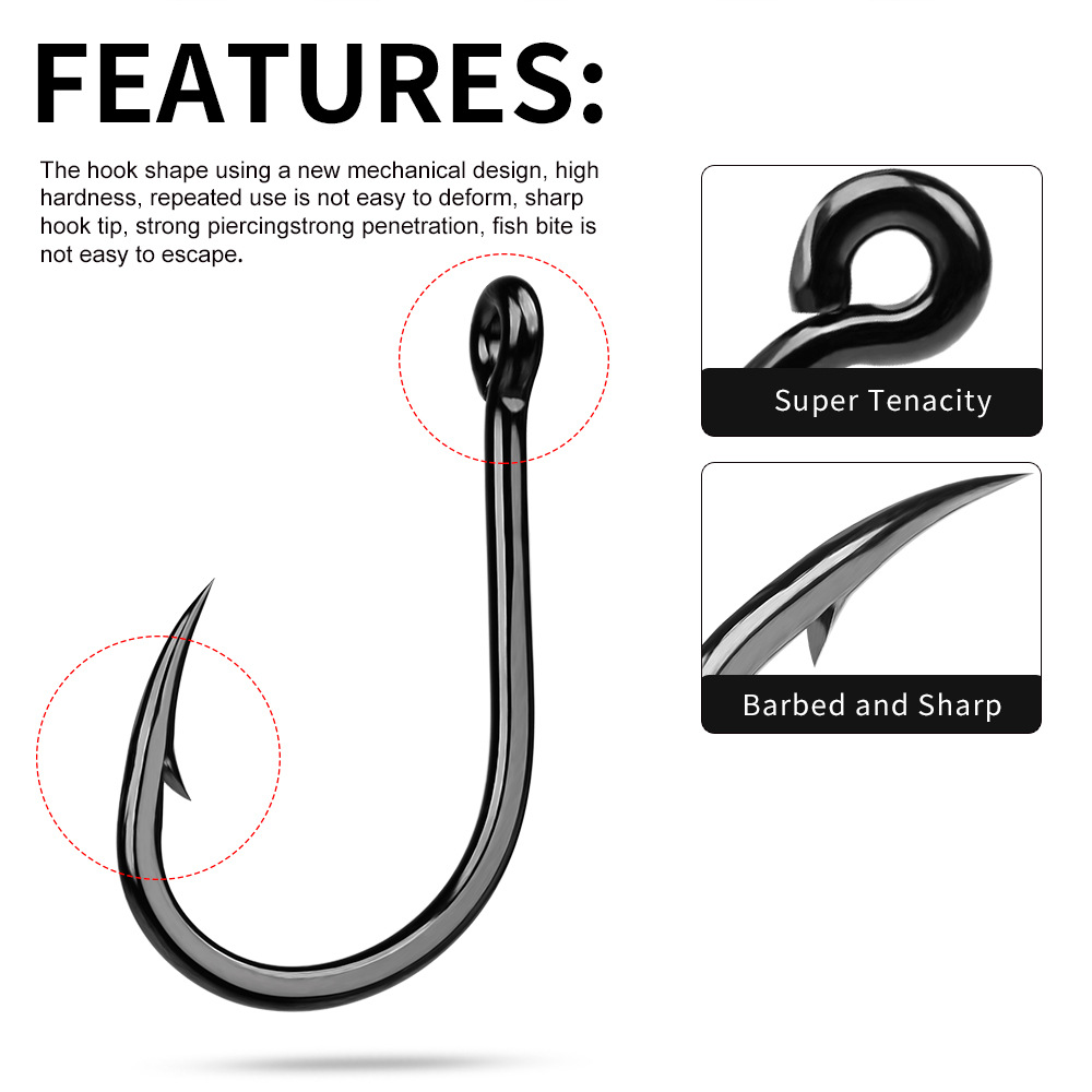 10 шт., рыболовные крючки из в – обзор и цена Fishing Hook Assortment